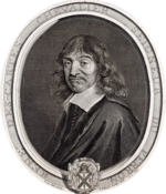 Ritratto di René Descartes, busto, di tre quarti rivolto a sinistra in un bordo ovale, (sfondo bianco rimovibile).png