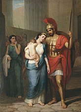 SP Postnikov.  L'addio di Ettore ad Andromaca (1863)