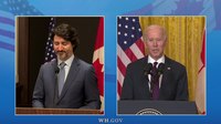 File:Presiden Biden dan Perdana Menteri Trudeau Memberikan Pernyataan pada Pertemuan Bilateral Mereka.webm