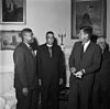 E. Franklin Jackson and Stephen G. Spottswood representing the NAACP in a meeting with president John F. Kennedy at the White House