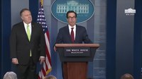 Fil: Pressebriefing med utenriksminister Mike Pompeo og finansminister Steve Mnuchin 10. januar 2020.webm