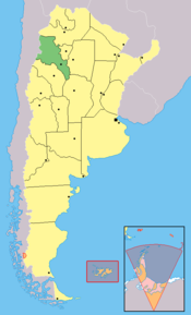 Catamarca Eyaleti haritası