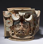 Майя кіче, поховальна урна з головою бога, період 550-850 рр. н.е.