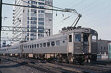 A Reading Silverliner II on the Ninth Street Branch in 1964 Reading 9002 in Philadelphia in September 1964 (22450278775).jpg