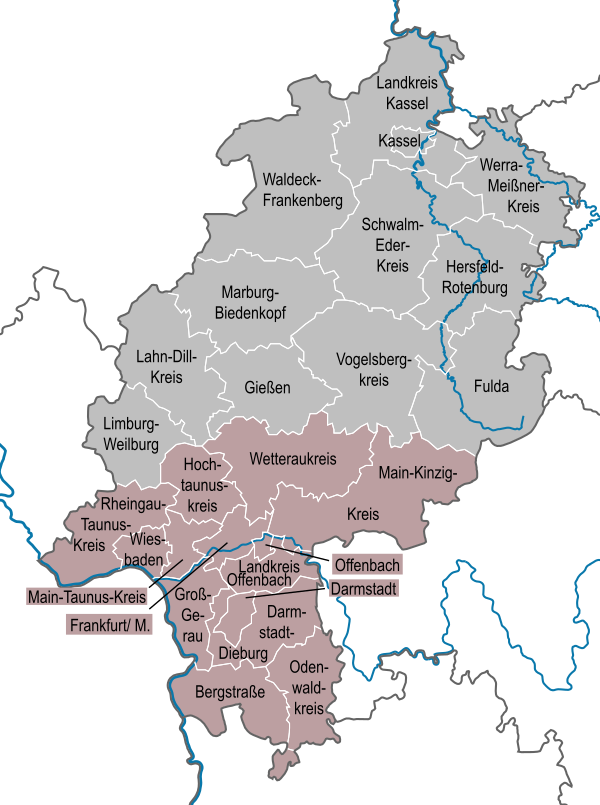 Regierungsbezirk Darmstadt