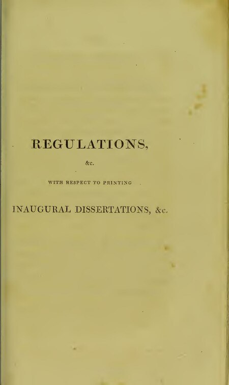 Fail:Regulations, etc. with respect to printing inaugural dissertations, &c (IA b21969115).pdf