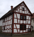 English: Half-timbered building (Hirtenhaus) in Reiskirchen Tennenwald 19 / Hesse / Germany