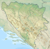 Maglić ubicada en Bosnia y Herzegovina