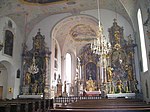 Rennertshofen, das barocke Innere der Pfarrkirche