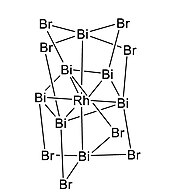 Structure of RhBi7Br8 subhalide complex RhBi7Br8.jpg