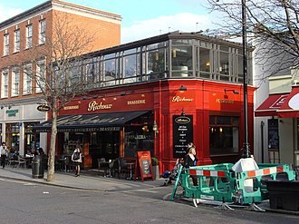 3 Circus Road, St John's Wood (pictured in 2009), formerly the location of Newman's Club. Richoux St John's Wood, 3 Circus Road - geograph.org.uk - 1193053.jpg