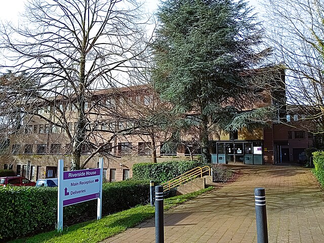 Council's main offices: Riverside House, Milverton Hill, Leamington Spa, CV32 5HZ