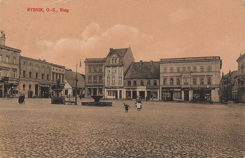 File:Rybnik, Schlesien - Ring (Zeno Ansichtskarten).jpg