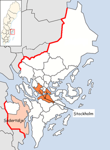 Södertälje – Localizzazione