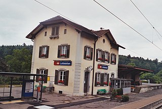 <span class="mw-page-title-main">Lottstetten station</span> Swiss owned railway station in Lottstetten, Germany