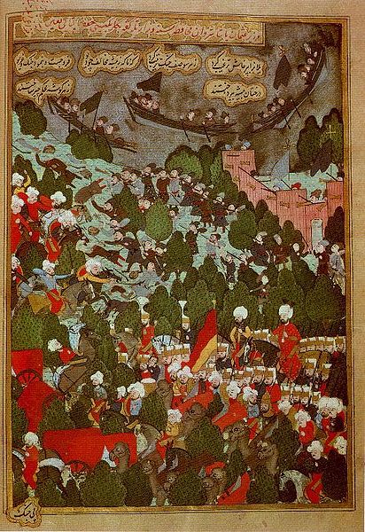 Ottoman Turks in battle against the Cossacks, 1592