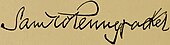 signature de Samuel W. Pennypacker
