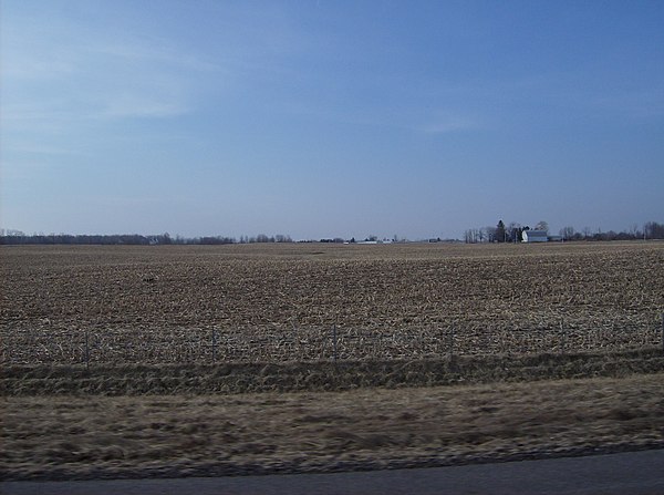 Fields along U.S. Route 30