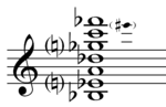 Quartal chord from Schoenberg's String Quartet No. 1 Schoenberg string quartet quartal chord.png