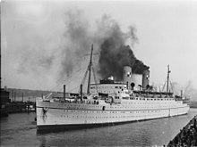 Canadian Pacific "Empress" and "Duchess" ships sailed in numerous Freetown and Mediterranean convoys. Duchess of Richmond sailed with Stratheden in nine convoys between 1942 and 1945. Ship. Empress of Canada BAnQ P48S1P15857.jpg