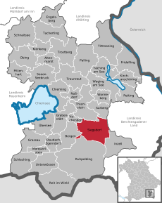 Poziția localității Siegsdorf