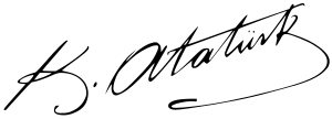 Signature of Mustafa Kemal Atatürk.svg