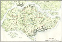 Map of the British deployment for the defence of Singapore Island. Singapore map 1942.jpg