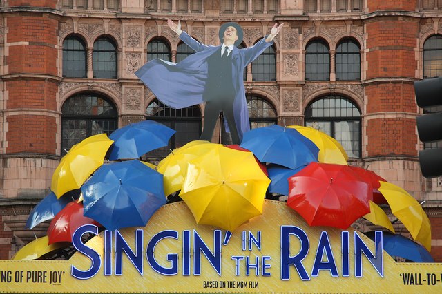 Singin' in the Rain playing at the Palace Theatre in London's West End, December 2012