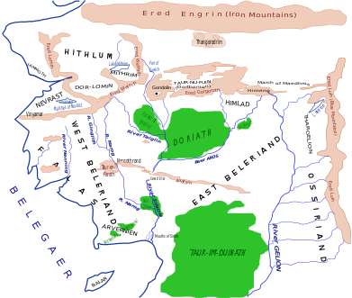 Sketch Map of Beleriand.svg