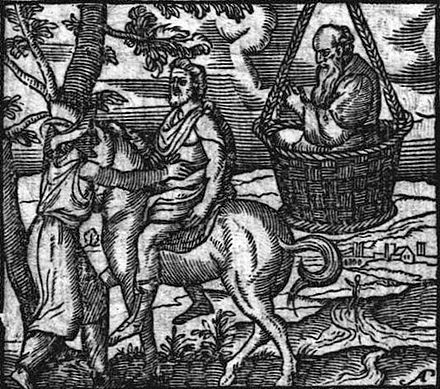 籃中的蘇格拉底 - Joannes Sambucus（1564）