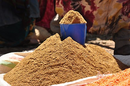 Sorghum at a West African market