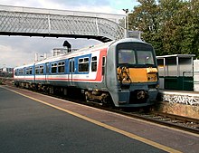 Class 456 units were originally delivered in Network SouthEast livery Southern456015-WandsworthRoad-20040927 XAM-E1.jpg