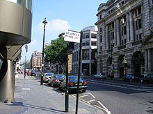 A sign for St James's Place along St James's Street St James's Street and sign for St James's Place - geograph.org.uk - 1375752.jpg