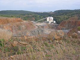 Kamieniołom Diabase w pobliżu Dörtendorf