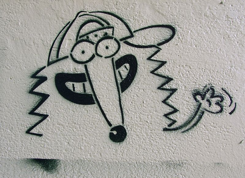 File:Stencil Graffiti in the underpass at Wyzwolenia Street in Szczecin Poland.jpg