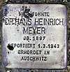 Stolperstein Bornepfad 4 (Hermd) Hans Heinrich Meyer.jpg