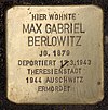 Stolperstein Prinzregentenstr 23 (Wilmd) Max Gabriel Berlowitz.jpg