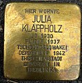 wikimedia_commons=File:Stolpersteine Ulm Julia Klappholz.jpg