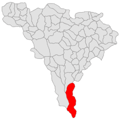 Location in Alba County