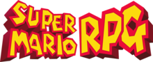 The Super Mario RPG logo; Paper Mario is a spiritual successor to Super Mario RPG