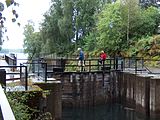 Svanfoss locks on the Vorma. (Photo: Svein Harkestad)