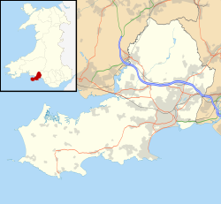 Город и графство Суонси и (врезка) в Уэльсе