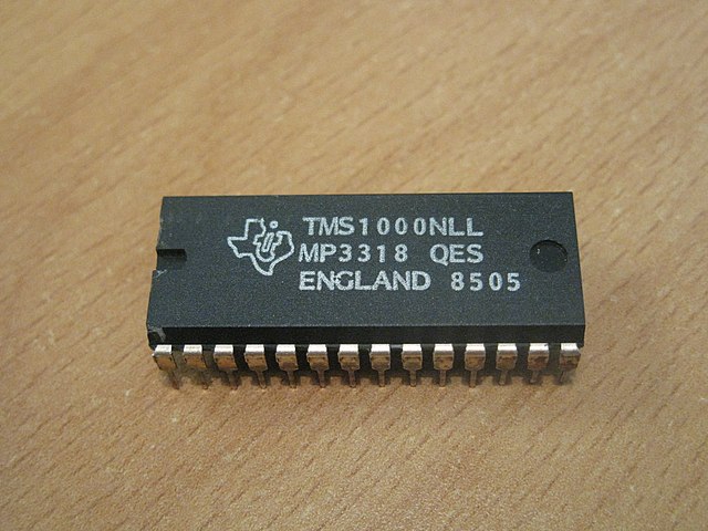 Microcontrolador TMS 1000 de Texas Instruments