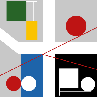 Four spaces with red rolling circles, 1932, gouache on paper Taeuber-Arp-quatre-espaces-a-cercles-rouges-roulants-1932-gouache-papier.svg