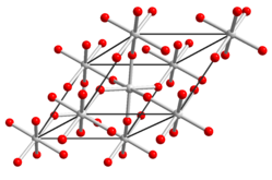 Kristallstruktur von Tellurtrioxid