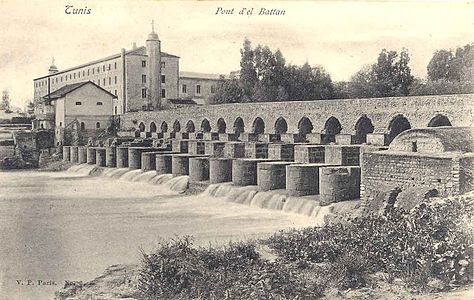 Dam bridge of Roman origin in El Battan, Tunisia