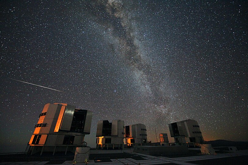 The 2010 Perseids over the ESO's VLT.