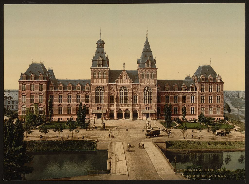 Rijskmuseum à Amsterdam en 1900