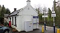 Thorntonhall railway station. Old ticket office and waiting room, South Lanarkshire.jpg