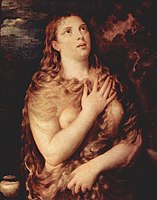 circa 1540 English: Titian, Penitent Magdalene Русский: Тициан, Мария Магдалина